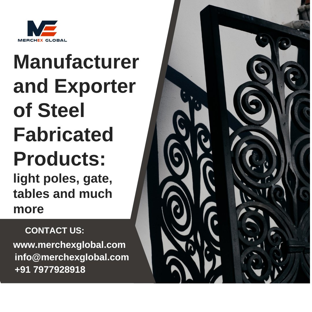 Manufacturer and Exporter of High-Quality Steel Fabricated Products
#merchexglobal #sharpindustries #exportindia #indianexporters #isocertified #metalexport #metalfurnituredesign #furnitureexport #globaltraders #centertabledecor #globalmetal #metalfabrication #MetalFabrications