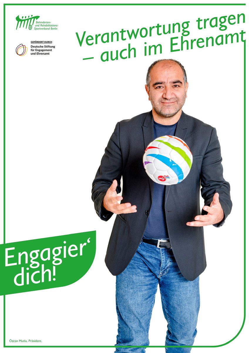 Der BSB startet heute seine Kampagne "Engagier' dich". "So vielfältig unsere Sportangebote in Berlin sind, so vielfältig sind auch die Ehrenamtlichen, die wir suchen.", so Özcan Mutlu,
Präsident des BSB. Gehe jetzt auf helfen-im-Sport.de und mach mit 🥰  📸Ralf Mischnick
