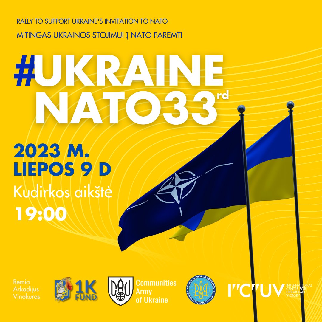 ICUV International Centre for Ukrainian Victory on Twitter "VILNIUS