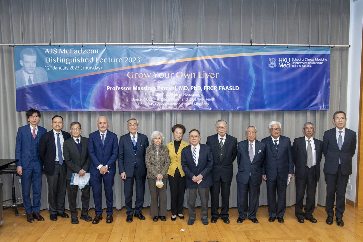AJS McFadzean Distinguished Lecture - Grow Your Own Liver by Prof Massimo Pinzani on January 12, 2023  

More information, please visit our our website: medic.hku.hk/en/Knowledge-E…

#AJSMcFadzean #DistinguishedLecture #departmentofmedicine