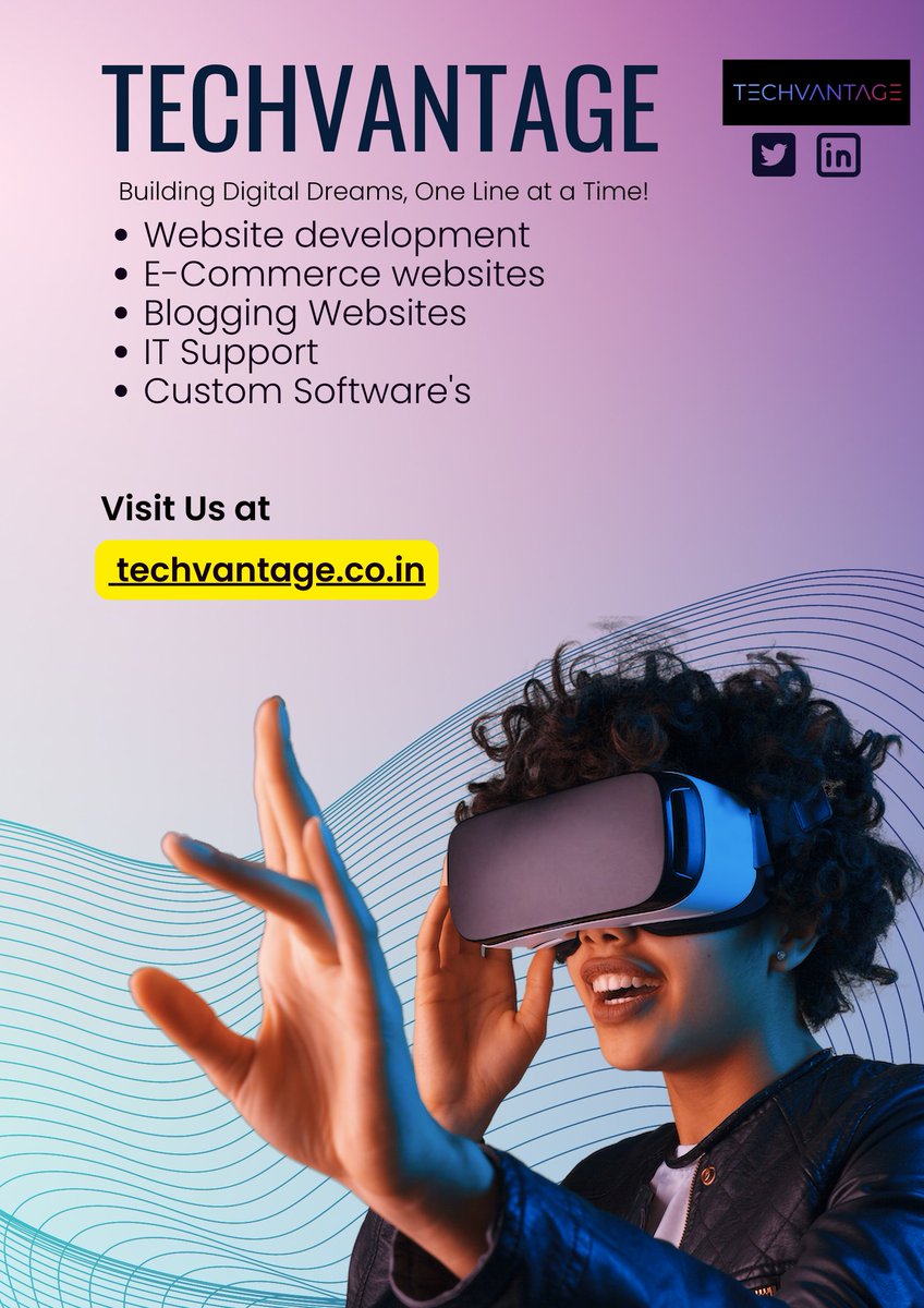 TechVantage2703's tweet photo. 🌐 Level up your online business with TechVantage! We specialize in e-commerce, blogging websites, and custom software solutions. Let's boost your digital presence today! #webdevelopment  #Ecommerce #CustomSoftware... https://t.co/PMuSG4FNL1