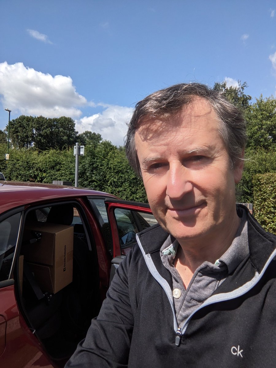 I have a car full of robots and a full tank of petrol. @DisabilityExpo_ here we come!