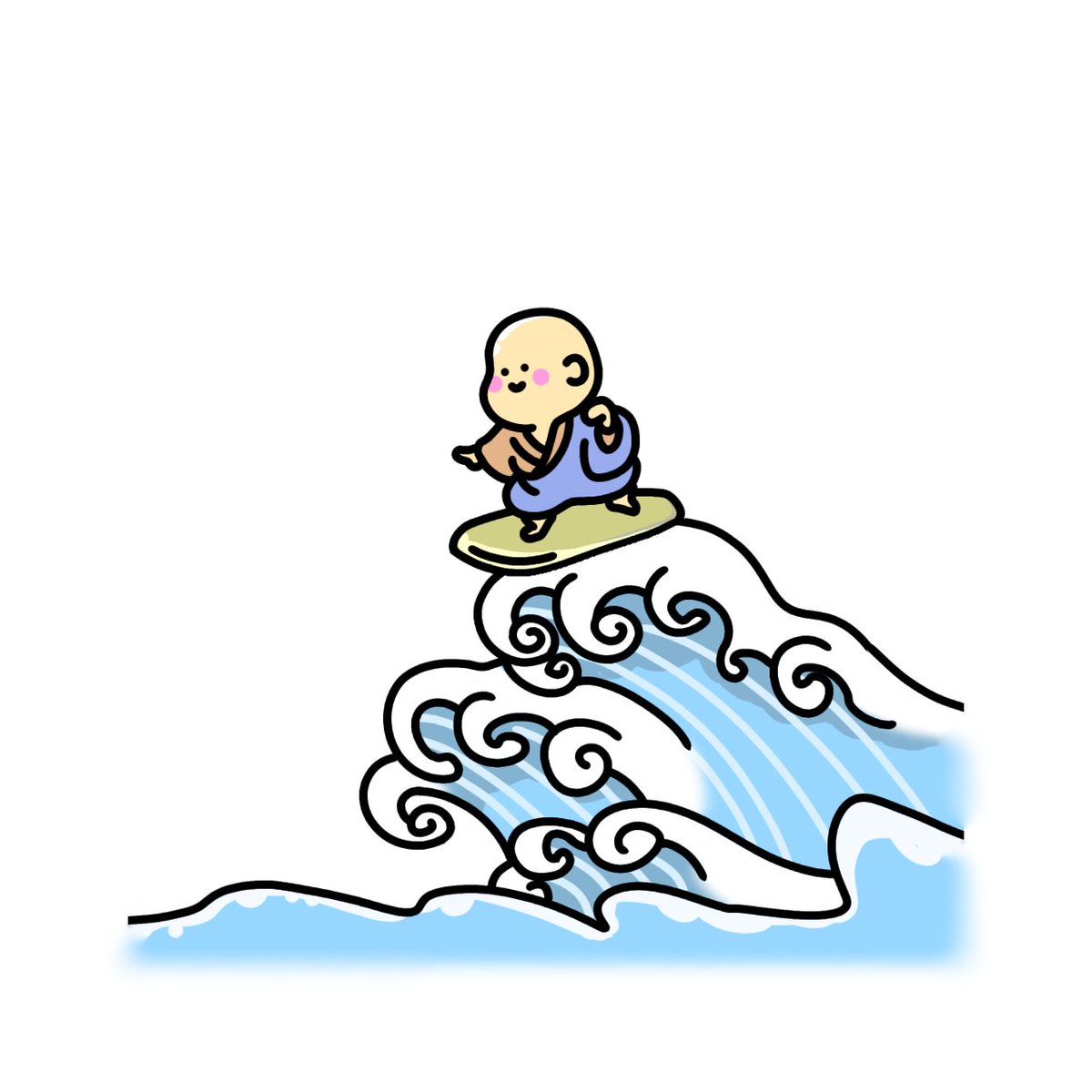 6回目の日本渡航に挑戦中の鑑真さん🌊