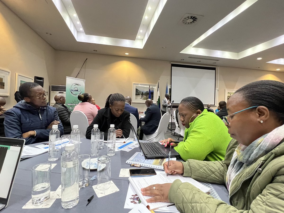 UNLesotho's tweet photo. #HappeningNow 

Consensus Building Workshop for Representatives of Senate &amp; leaders of political parties in the National Assembly. 

Over the next two days they will engage on the reinstatement and passage of the 10th Amendment to the Constitution Bill (Omnibus Bill). https://t.co/lqTl937e30