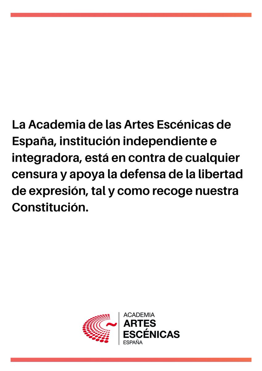 Academia de las Artes Escénicas de España (@academia_aaee) on Twitter photo 