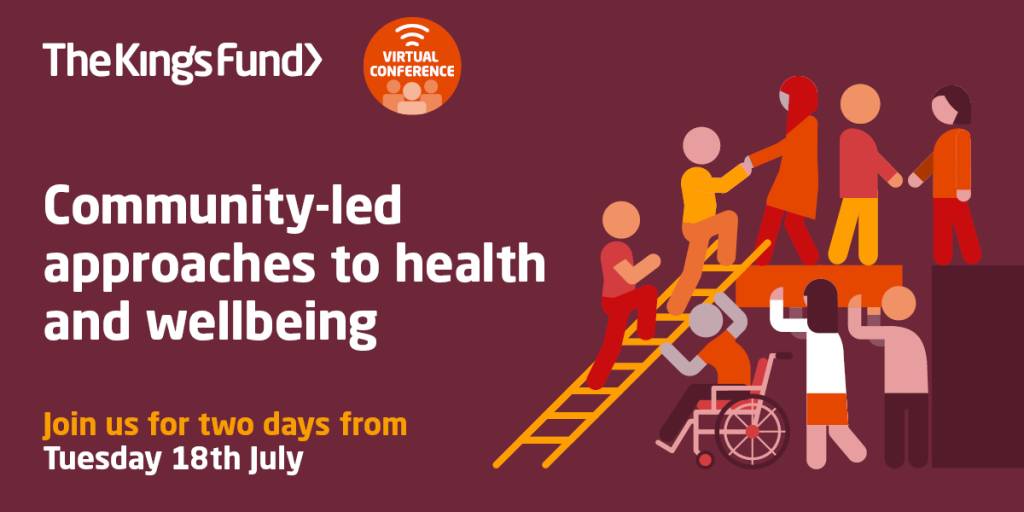 Join our CEO @Christy_Melam at @TheKingsFund virtual conference on 19th July to hear top secrets to supporting communities to tackle health inequalities and develop healthier behaviours.

#linkworkermodel #socialprescribing #KFcommunity
ow.ly/zVqh50OWyRu