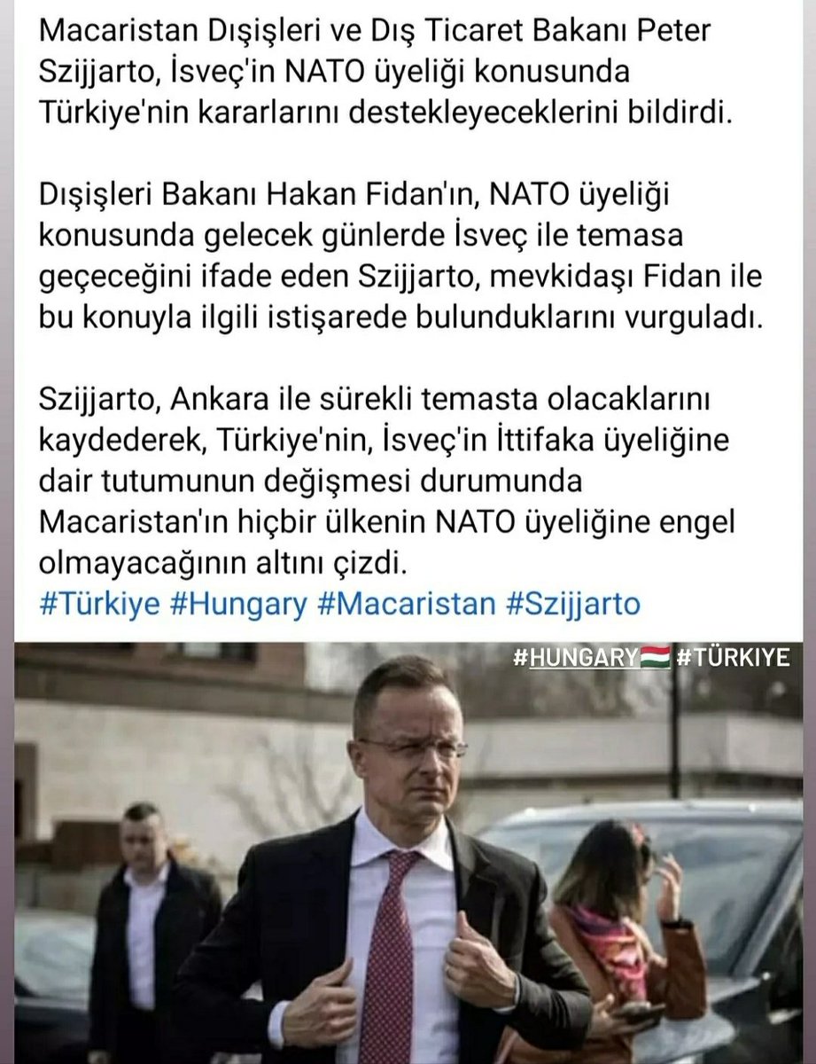 MasterOnder's tweet photo. Budapeşte peşimizde İsveç'in NATO üyeliği konusunda Türkiye ne derse o.
#Hungary #Türkiye https://t.co/aVLAKkjJto