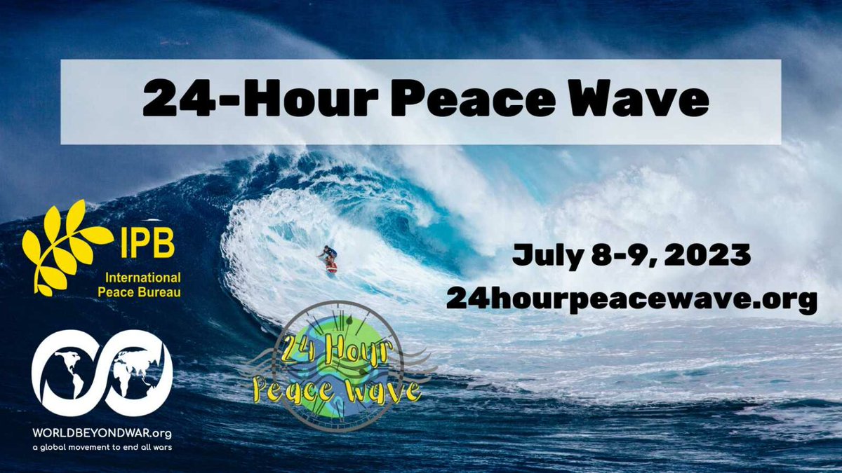 valenciaxLaPau's tweet photo. El 8 /7/23 20:00 #VALENCIA formará parte de la movilización mundial #24hOlaxPaz #24Hxpeacewave
#AturemLesGuerres #yestopeace #notomilitarization
convoca @valenciaxLaPau
Porque no nos resignamos ante la barbarie de la guerra , el militarismo y la amenaza nuclear https://t.co/kGkJrYe1NJ