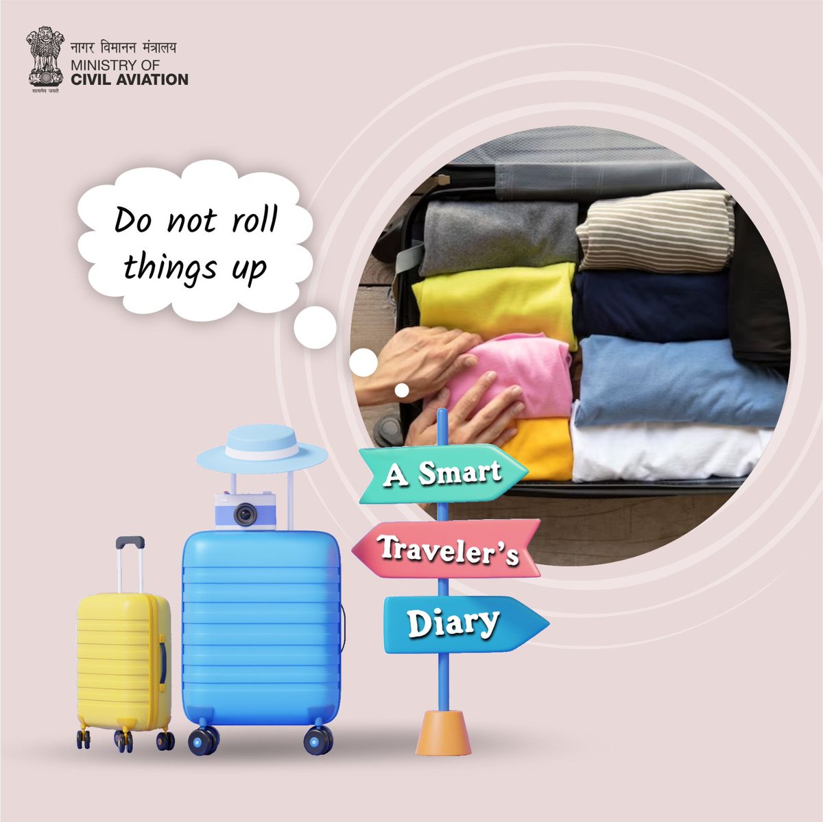 MoCA_GoI's tweet photo. #SmartPackSmartTravel

Folding items flat helps maximize space and minimize wrinkles, ensuring your outfits are ready to go upon arrival. Unpack hassle-free and enjoy a clutter-free experience.

#TravelersGuide #airtravel #EfficientExploring https://t.co/TmNFx2Am1S
