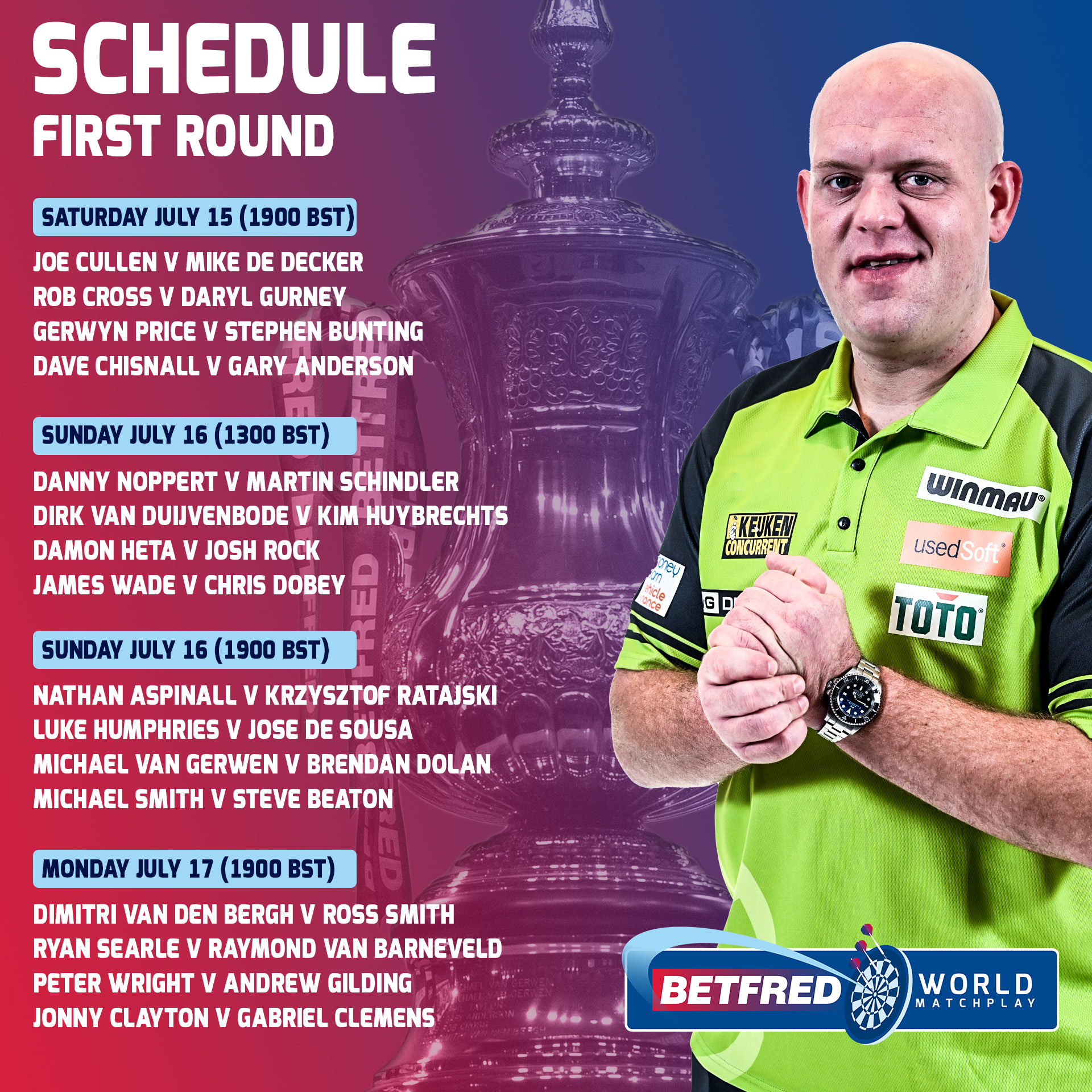PDC Darts on Twitter "SCHEDULE 🔢 Here's the schedule for the First