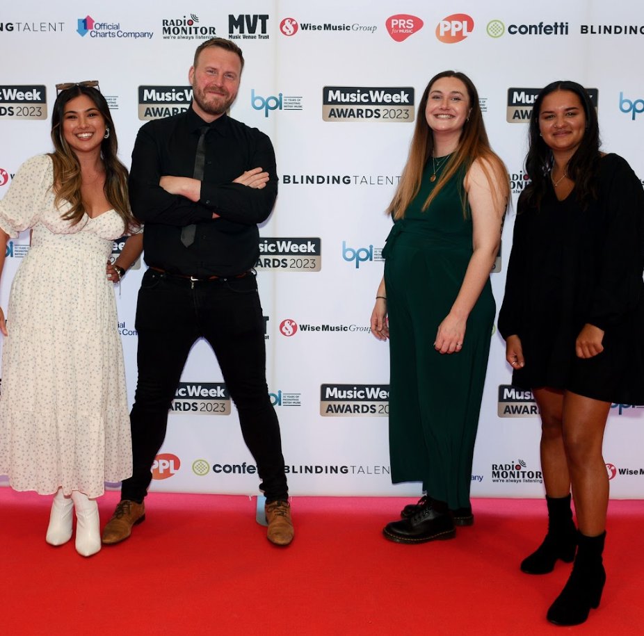 T-E-A-M team!

Blinding Talent X Music Week Awards 2023.

Thanks again for a great evening Music Week! 

#musicweek #musicmarketing #music #musicindustry