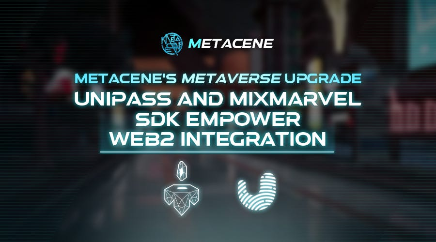 MetaCeneGame's tweet photo. 💫MetaCene seamlessly integrates #MMORPG mechanisms &amp; #NFT-centric gameplay:

@UniPassWallet &amp; @MIXMARVELGAME SDK integration in @MetaCeneGame 

Read more details👇
https://t.co/9w2FBMVBaR https://t.co/55AKbLQVoC