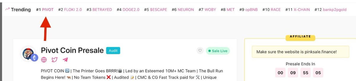 Pivot Coin tweet media