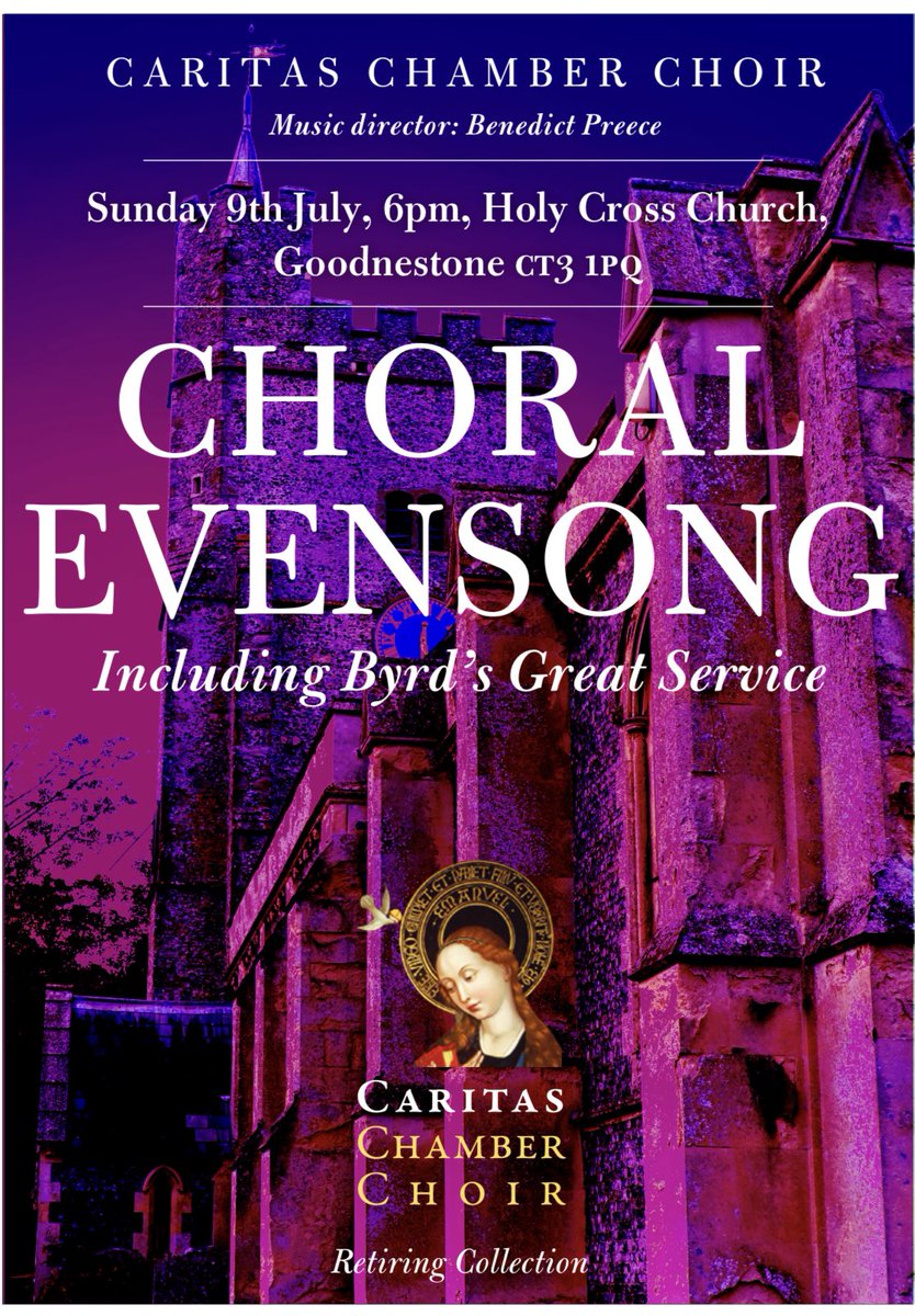 Caritas ChamberChoir (@caritas_choir) on Twitter photo William Byrd died 400 years ago. Join us on Sunday 9th July, 6pm at Goodnestone Church, Kent, where we will sing his “Great” service 🎶
<a href="/ByrdCentral/">Byrd 2023</a> <a href="/BenedictPreece/">Benedict Preece</a> <a href="/Ulysses_Arts/">Ulysses Arts</a> William Byrd died 400 years ago. Join us on Sunday 9th July, 6pm at Goodnestone Church, Kent, where we will sing his “Great” service 🎶
<a href="/ByrdCentral/">Byrd 2023</a> <a href="/BenedictPreece/">Benedict Preece</a> <a href="/Ulysses_Arts/">Ulysses Arts</a>