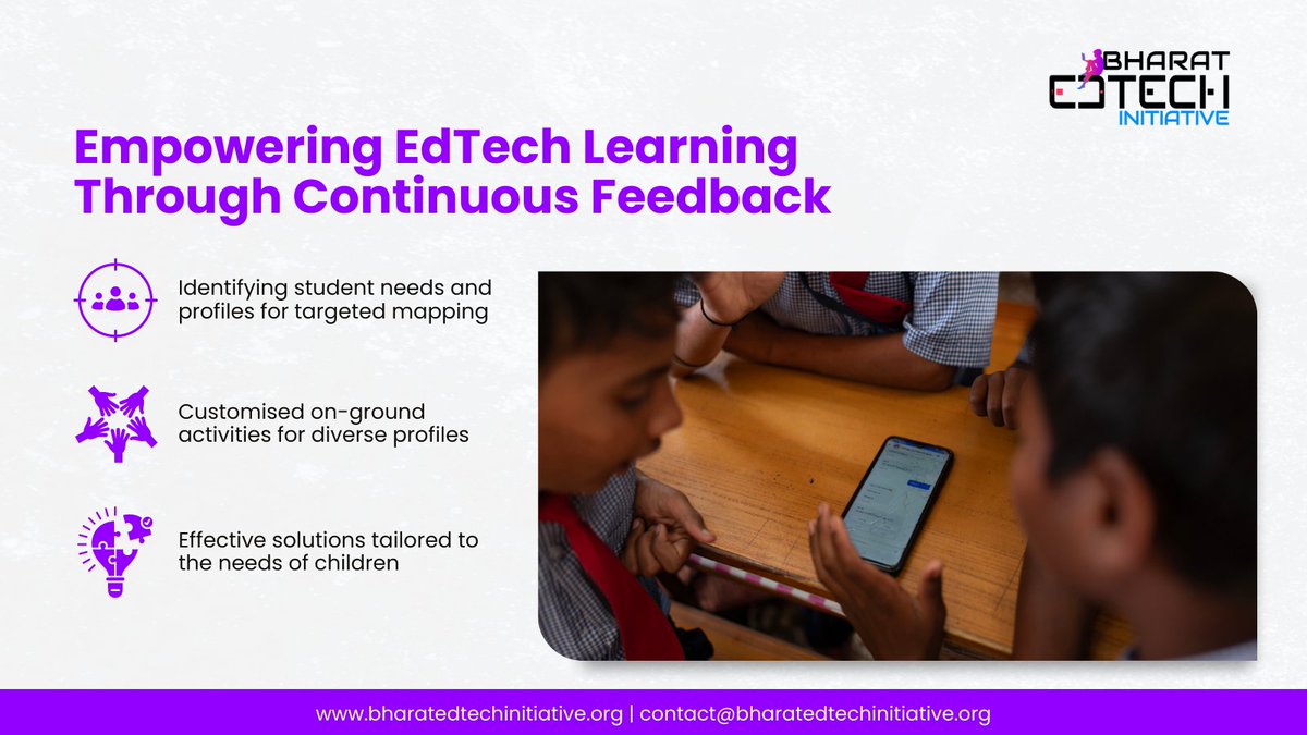 Bharat EdTech Initiative (@edtechbharat) on Twitter photo The <a href="/EdtechBharat/">Bharat EdTech Initiative</a> enhances #learningoutcomes by understanding student needs, designing personalised approaches, and providing effective #EdTech solutions. With #datadriven decision-making, BEI helps build a school-to-home #learning continuum, contributing to the #educational The <a href="/EdtechBharat/">Bharat EdTech Initiative</a> enhances #learningoutcomes by understanding student needs, designing personalised approaches, and providing effective #EdTech solutions. With #datadriven decision-making, BEI helps build a school-to-home #learning continuum, contributing to the #educational