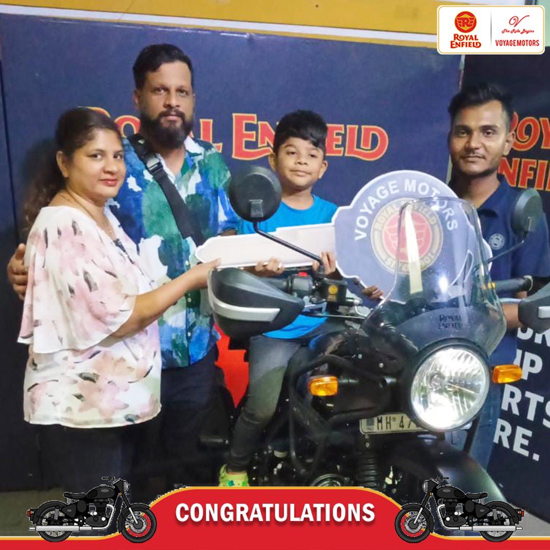 VoyageMotorsRE's tweet photo. Mr. Kaushik Jethwa
Welcome to voyagemotorsre club.
The ride begins
#VoyageMotors #RoyalEnfieldIndia #madelikeagun #classic350 #Himalayan #Meteor3 #hunter #hunter350 #scram411
#REHappyservice
#REDelightedService https://t.co/W24dNoSxmm