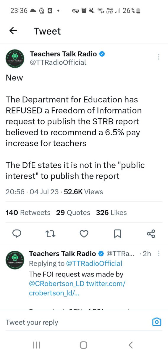 Wow - “not in the public interest” to publish a report on teachers’ pay
#PayUpRishi #DoYourJobGill