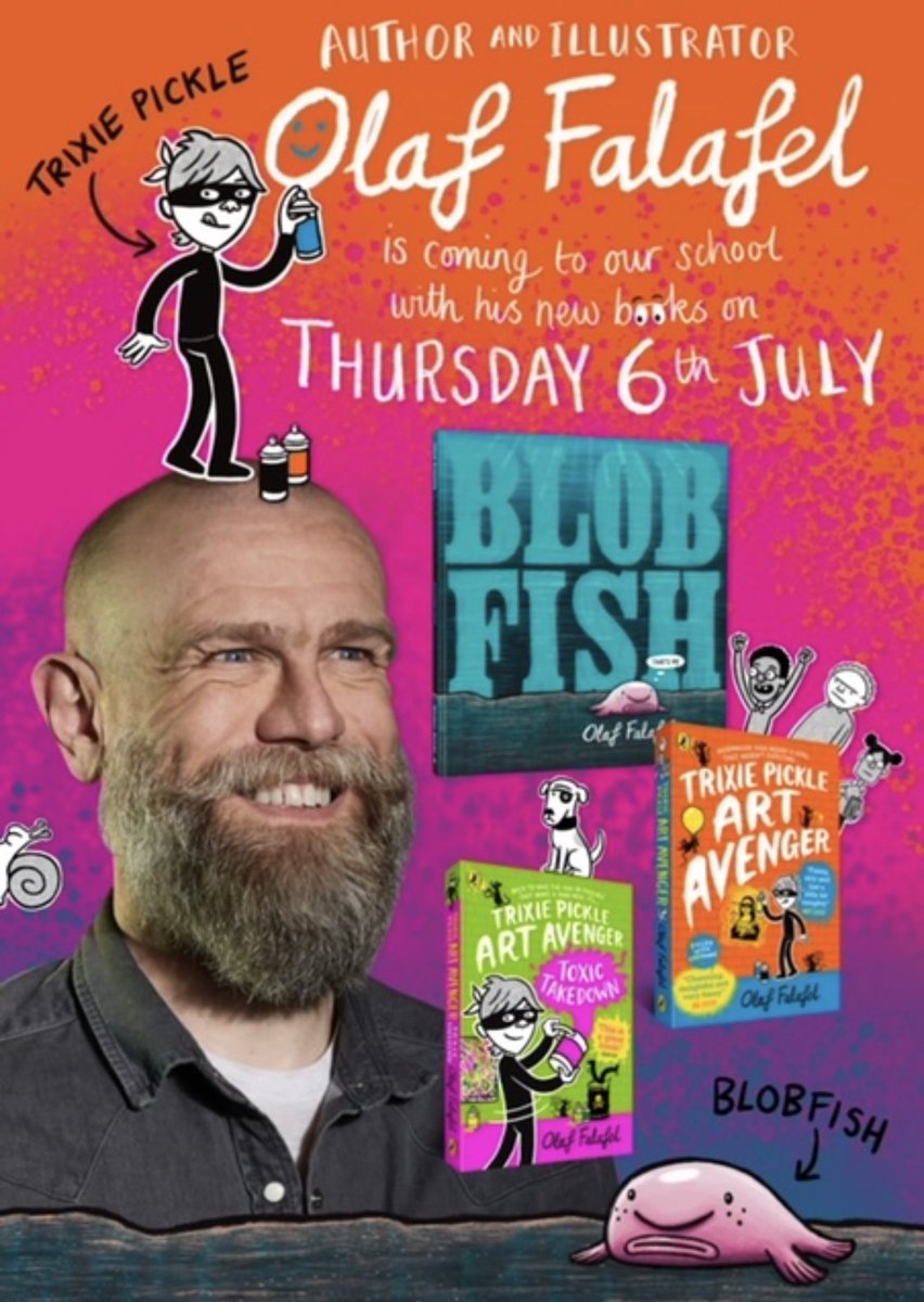 We simply can not wait for this! Olaf will be sharing Blobfish with us on Thursday! So place your orders for a signed book now! Eeeeeekkkkk! 🎉🎉❤️🥰 🐠 🐟 <a href="/OFalafel/">Olaf Falafel</a>