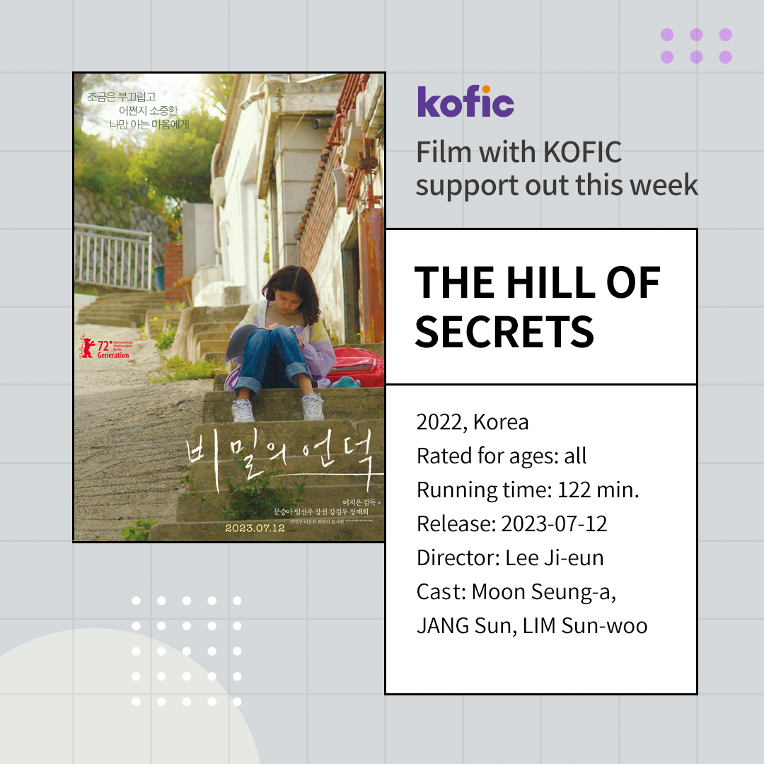 KoreanFilmBiz's tweet photo. ✨Film with KOFIC support out this week🎇
🎞 The Hill of Secrets
🎬 View more: https://t.co/Z4QErSSWhf
#kobiz #koreanfilm #koreanmovie #Kopick #kofic #TheHillofSecrets #movie #film #cinema #drama #movietime #movielover #movienews #LEEjieun #MOONSeunga #JANGSun #LIMSunwoo https://t.co/bfJ3eYLbTp