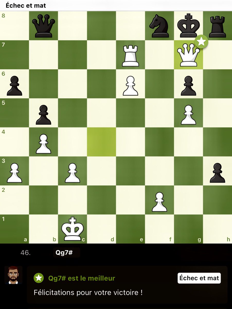 ThroughtonsHeir's tweet image. Brilliant moves are most often game changers… mate in 2!
Vs the AirBud #ChessBot
@chesscom