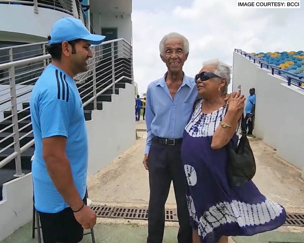 𝗛𝗶𝘁𝗺𝗮𝗻 🤝 𝗦𝗶𝗿 𝗚𝗮𝗿𝗳𝗶𝗲𝗹𝗱 𝗦𝗼𝗯𝗲𝗿𝘀 🏏

#OneFamily #WIvIND <a href="/BCCI/">BCCI</a> <a href="/ImRo45/">Rohit Sharma</a>