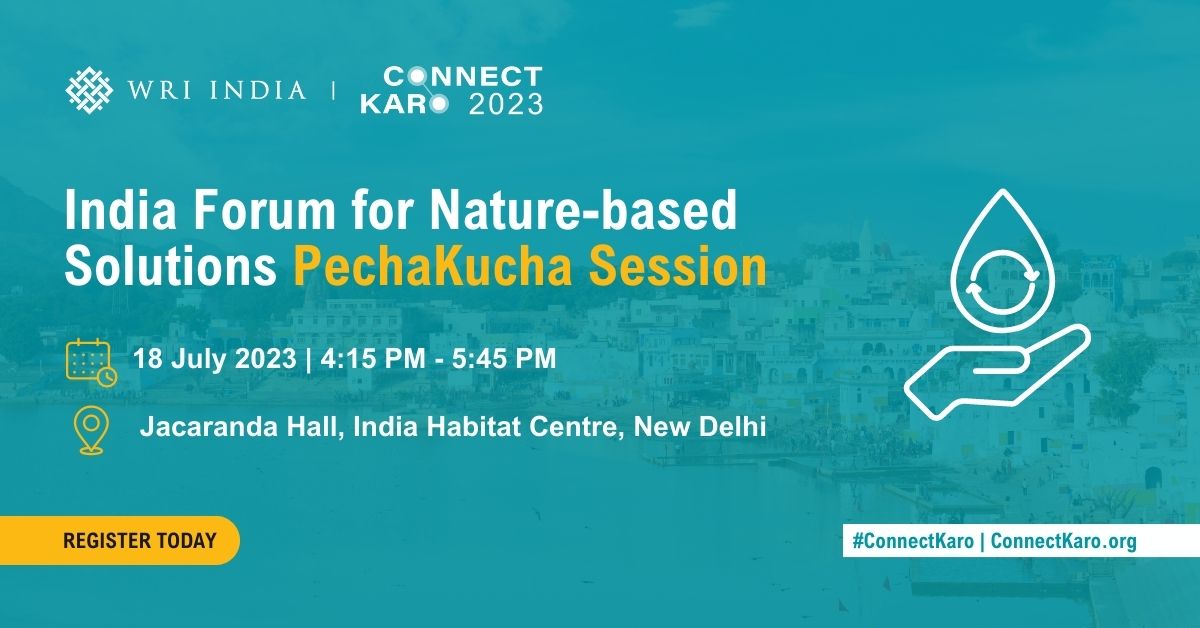 WRIIndia's tweet photo. ❗️Applications close today!
If you are an organization that works with #NaturebasedSolutions (NbS) in India, the PechaKucha session at #ConnectKaro2023 is a great opportunity.
Apply here: https://t.co/ClQqsS8VfY #CK23 https://t.co/TnzrnO6Ixe