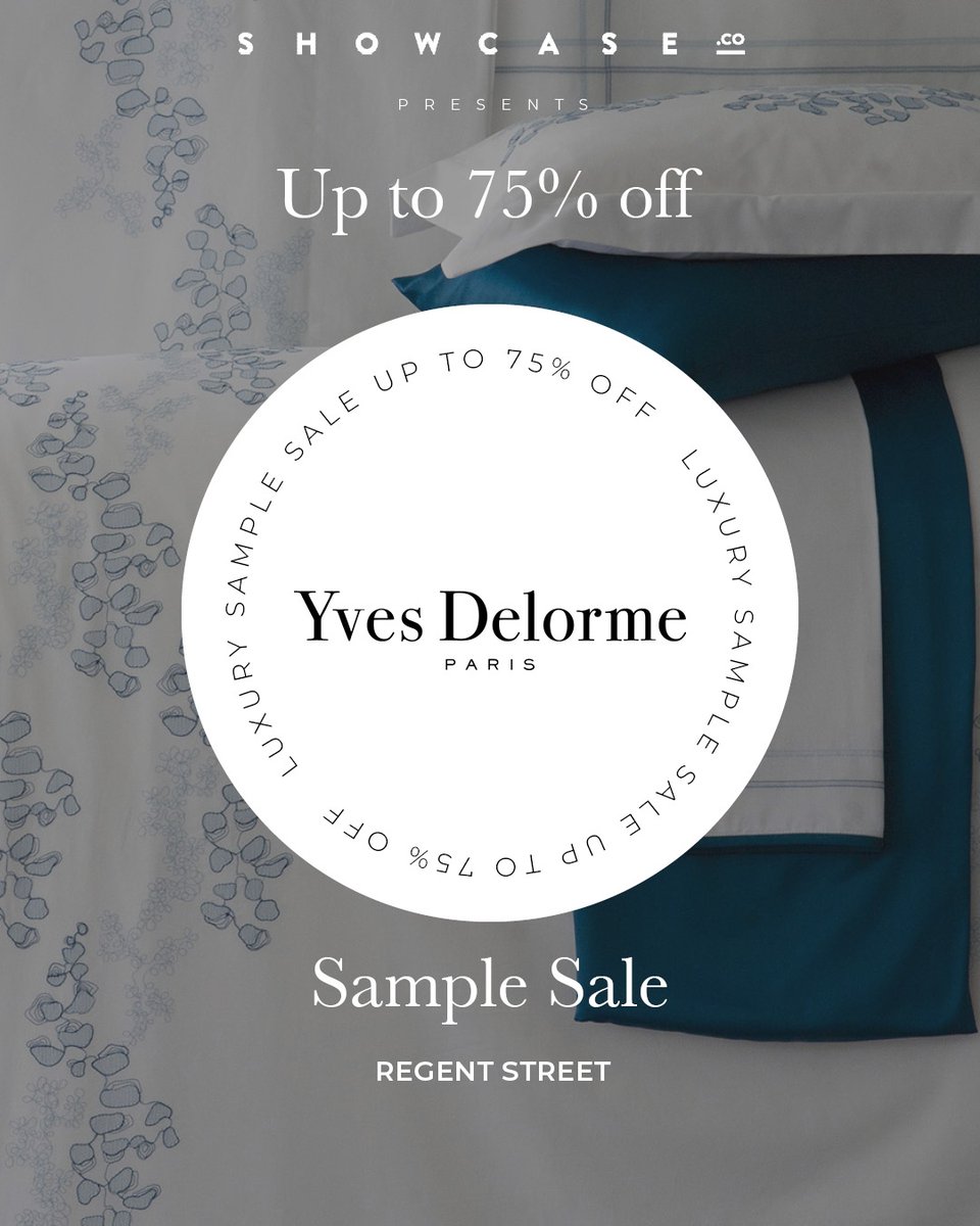 Shop up to 75% off on the finest French bedlinens, towels and homewares at our Showcase Regent store.⁠
⁠⁠
Fri, 14 Jul 2023, 09:00 - 19:00 ⁠
⁠
Book now: bit.ly/YvesDelormeJul…
