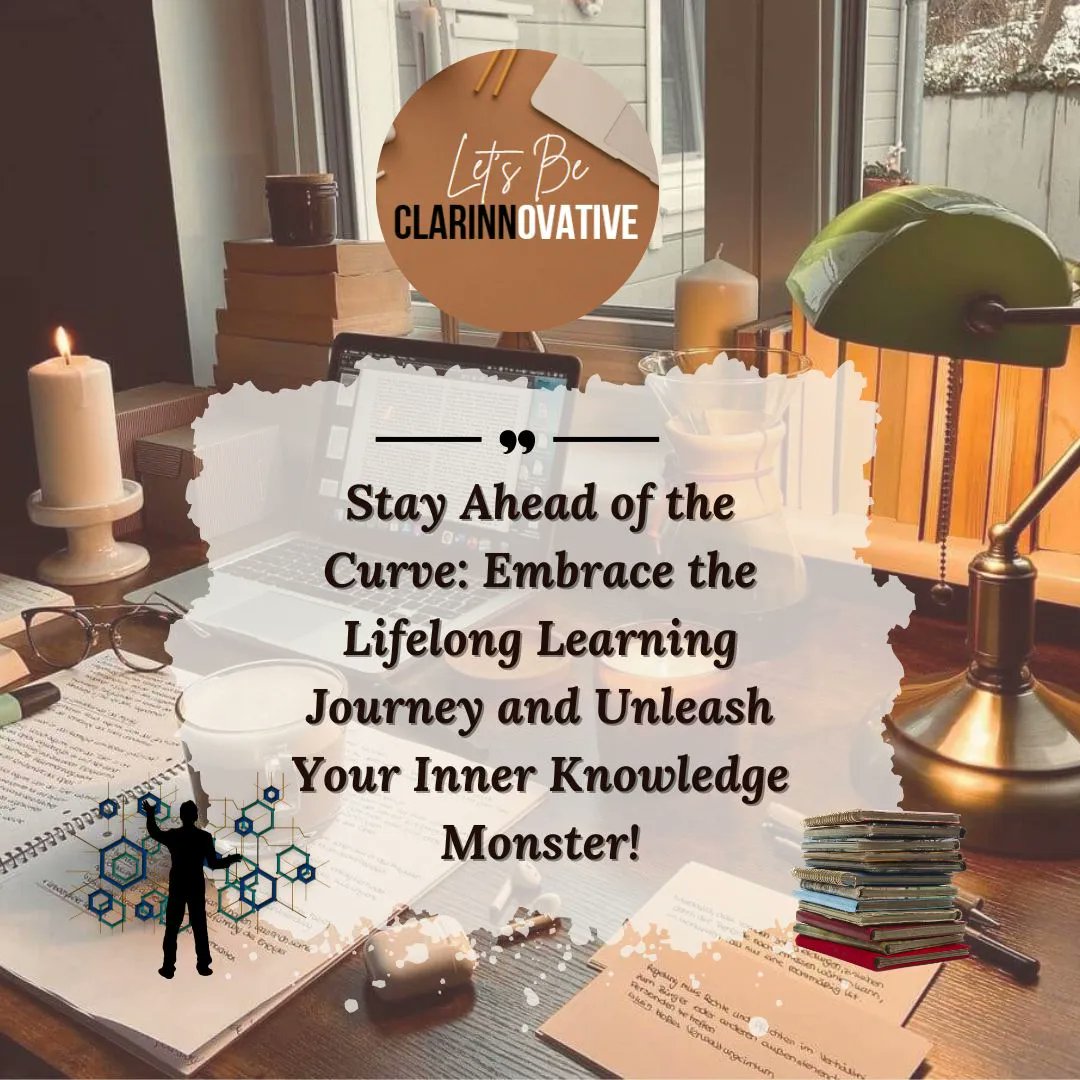 ClarInnovativ3's tweet photo. Continuously seek opportunities to enhance your knowledge and skills through online courses, webinars, industry conferences, books, podcasts, and networking with industry professionals.

#lifelonglearning 
#virtualassistants 
#letsbeclarinnovative https://t.co/bt5E1Ze0lq