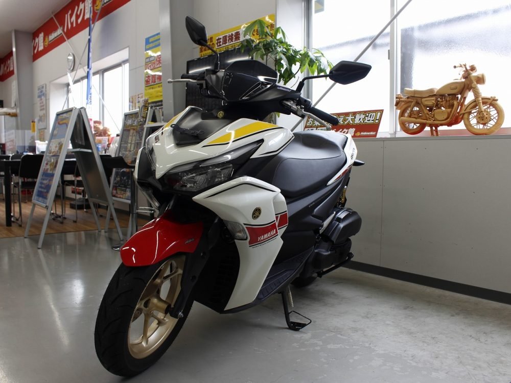 BS_SOX's tweet photo. バイク館ブログ　長崎時津店
当店オススメモデルの入荷です。
https://t.co/ct1geeITAM
#中古バイク
#バイク館長崎時津店
#YAMAHA
#エアロックス
#キーレス
#155cc
#60Thモデル https://t.co/h3I8bi6sn5