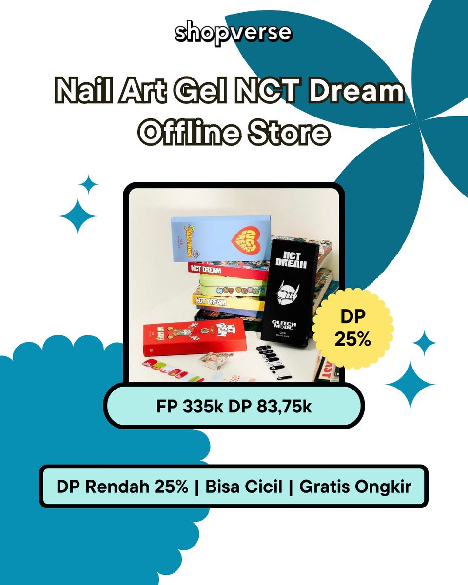 shopverse_id's tweet photo. [Open PO / WTS INA🇲🇨] Nail Art Gel NCT Dream - Offline Store

Ver. Glimo/ Hello Future/ Hot Sauce
✨ Set Only! 335k DP 83,75k

🛒 CO via WEB 👉 https://t.co/bTHhcuvz4y
🤑 Harga termurah / DP rendah 25%
✅ EMS/tax/packing + free ongkir
✅ GO LINE
✅ GO WA
✅ GO TELEGRAM

#POshopverse #wts #ina #wtb #wtt #lfs #lfb