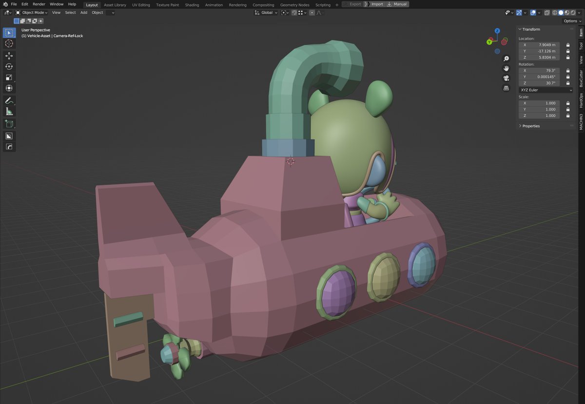 superfinity's tweet image. WIP adding more vehicles to the collection.

Tried recording my modelling process for this submarine but I recorded the wrong screen on my dual setup. 😂

Anyway, if you're interested, you can check out my other timelapse processes.
youtu.be/Yqea6FOXQq8

#blender #3db #WIP