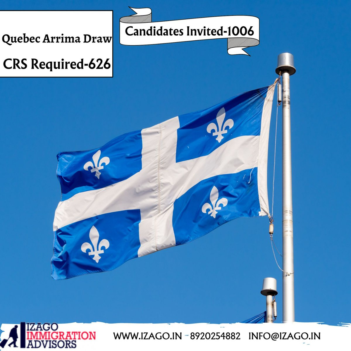 AdvisorIzago's tweet photo. On June 22 the Ministry of Immigration, Francization and Integration invited 1,006 skilled workers to apply for permanent selection in Quebec. https://t.co/774V7XLO3B