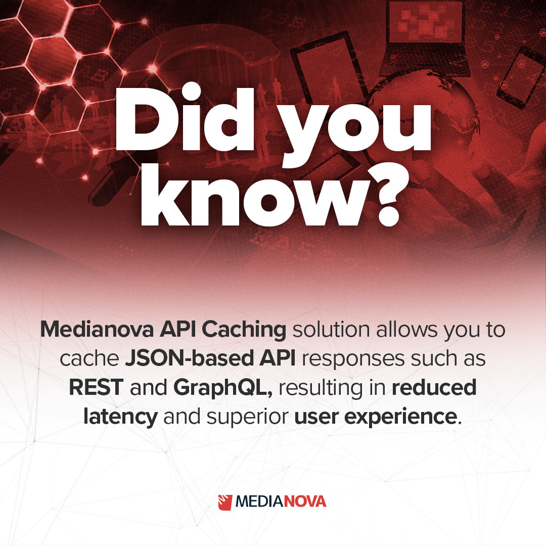 Medianova_CDN's tweet image. Unleash the true potential of your #APIs with our advanced JSON-based caching solution. Enhance performance, reduced latency, and deliver seamless interactions.⚡️Try it for yourself with a free trial and witness the speed and efficiency. #APICaching #Medianova