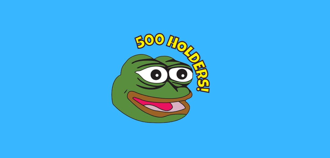 ogpepecoin's tweet photo. 500 OGs IN THE BUILDING !!!!!

$OGPEPE $PEPE https://t.co/r17BgKRB8Y