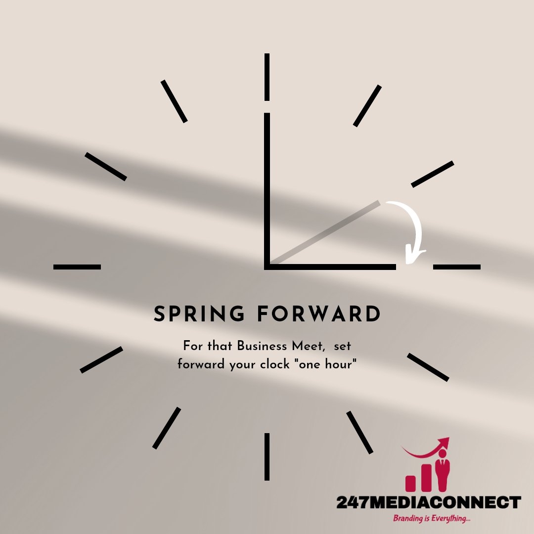 247mediaconnect's tweet photo. Don't be fashionably late, be punctually prosperous! ⏰ #TimeIsMoney https://t.co/tdqR27X8Eg