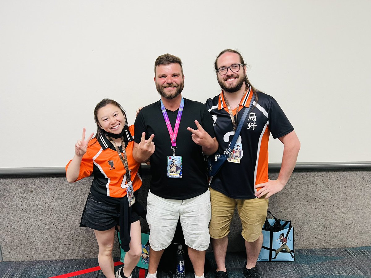 rubenoneillii's tweet photo. Dude @AnimeExpo was an absolute blast this year and what’s even better is running into friends at the @BangZoom panel.

@DakotaJaymesVO 
@UkuLeili 

Miss you nerds! 💥

#vo #boothies #wallawarriors #friends https://t.co/9eITe77Xk7