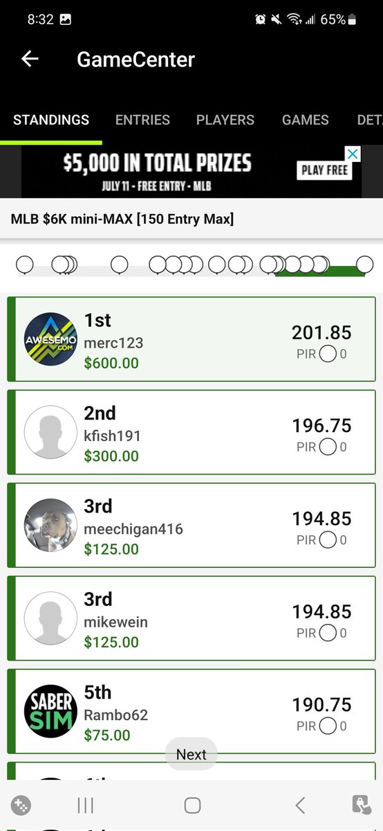 MerculiefAlex's tweet photo. @StokasticHOF took down the .50 and .25 on draftkings tonight, all thanks to the tools and expert analysis from the stokastic team. https://t.co/btRE5qNe8F