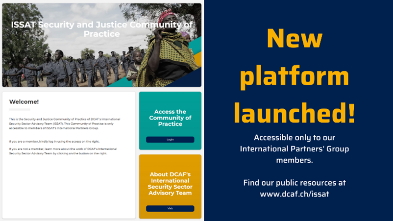 DCAF_Geneva's tweet photo. 🙏Thank you for accessing our #SSG #SSR resources over the years on the #ISSAT Community of Practice!

It’s now available only to members of the  International Partners’ Group. Find all the resources you need at https://t.co/NSlEpCee9V https://t.co/6JXV7Uyagd