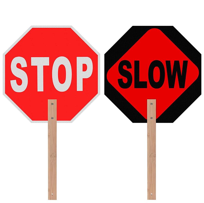 ElaineMao7's tweet image. Stop Slow Sign
Heavy duty aluminum reflective street slow stop warning informational sign. The reflective sign has two different sides - Stop and Slow, which are printed in big bold letters.
#TrafficSign #RoadSign #SignBoard #Sign #Road #TrafficSafety #RoadWork #SafetyFirst