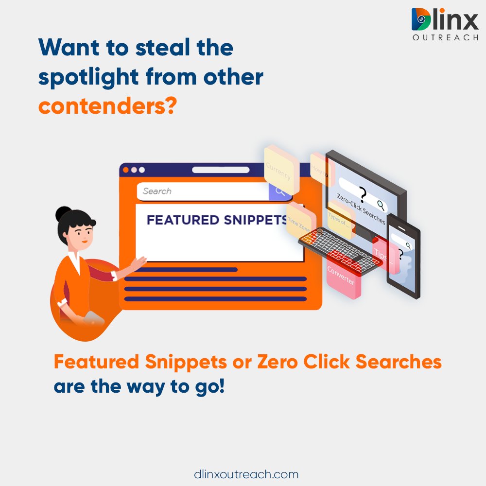 DlinxOutreach's tweet image. Be the Contender: Command Featured Snippets & Zero Clicks!
#FeaturedSnippets #ZeroClickSearches #PowerfulSEO #SnippetHighlight #SnippetPower #SnippetGuides #AliaBhatt