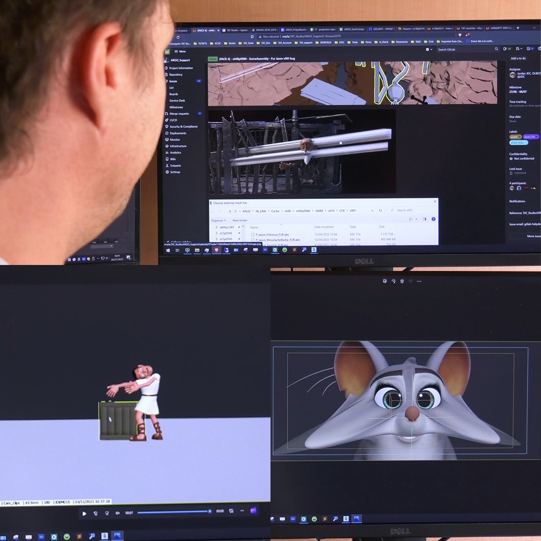 tatprodofficial's tweet photo. 𝗧𝗔𝗧 𝗠𝗲́𝘁𝗶𝗲𝗿𝘀 👍
· Direction technique ·
Romain Teyssonneyre est directeur technique au studio TAT 👀
▶️ Pour découvrir la vidéo, rendez-vous sur https://t.co/vpQu9Qpu60 !

#tatproductions #metier3d https://t.co/OUWOh3Hh22