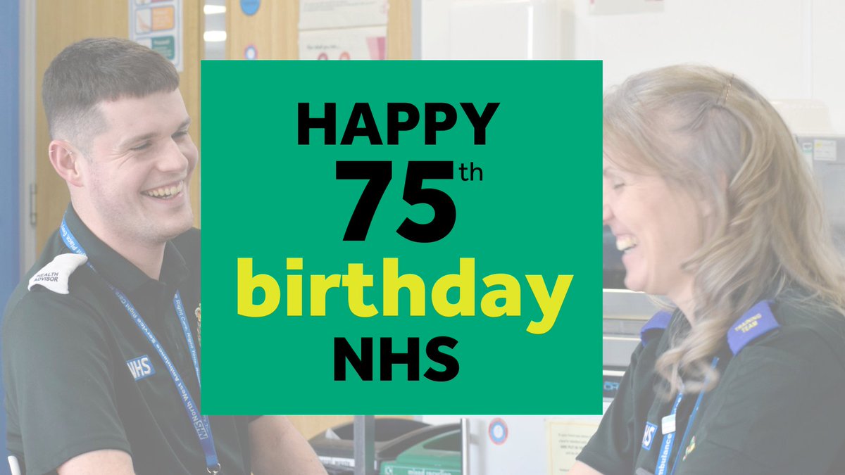 HAPPY 75th BIRTHDAY NHS! 🎈 

Today is a chance to celebrate and say a huge thank you to the selfless staff and volunteers from all across the NHS who work day in, day out to help others and make our NHS what it is today.  

THANK YOU for everything!

#NHS75