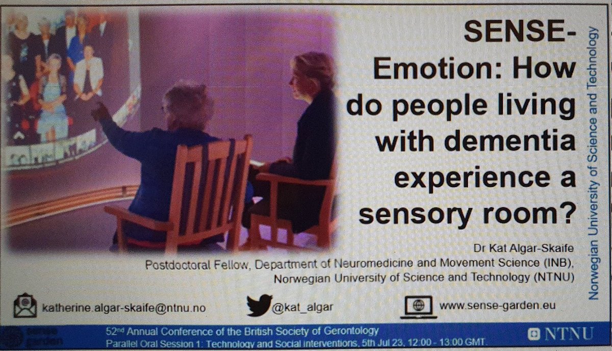 Looking forward to sharing work from my <a href="/SenseGarden_AAL/">SenseGarden</a> Postdoctoral Fellowship project today at 12.00 during <a href="/bsg2023/">BSG 2023</a>.
First in-person conference in a long time for me!
#BSG2023 <a href="/NTNUhelse/">NTNU medisin og helse</a> <a href="/HealthNTNU/">NTNU Health</a>