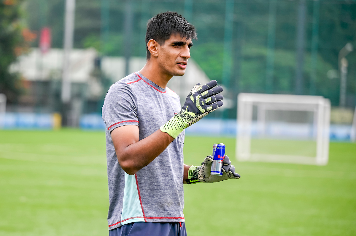 THE Certified Shot-Stopper ⚽️ Congratulations to @GurpreetGK and Team India 🇮🇳 for once again securing the silverware 🏆 #RedBull #GivesYouWiiings #Champions #GurpreetSinghSandhu