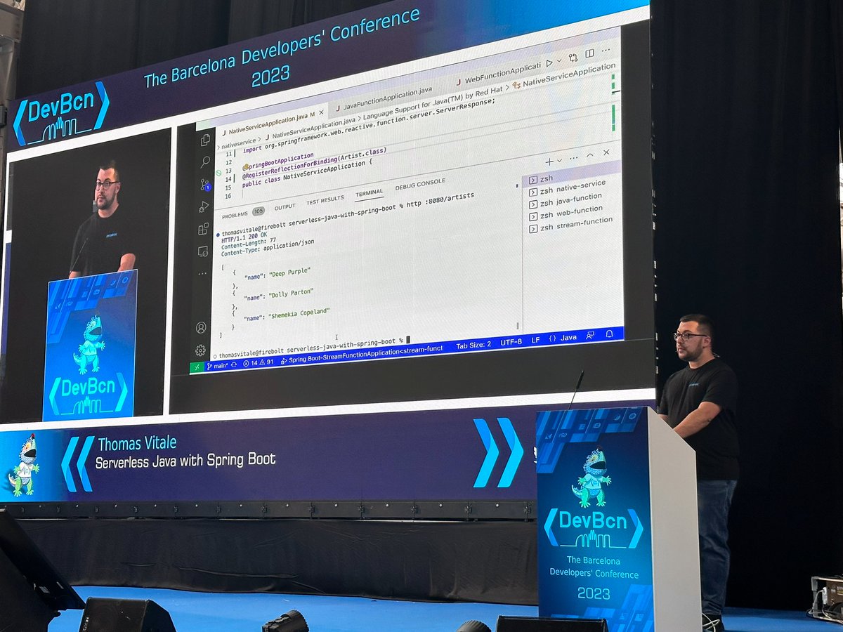 virtualized6ix's tweet image. Day 2 is done but managed to catch some great talks around:
- multicloud K8s with Argo/Dapr/vcluster
- Serverless Java w/ Spring Boot
- AI laws and ethics
- OTEL 101

👏🏽👏🏽👏🏽

#devBcn23