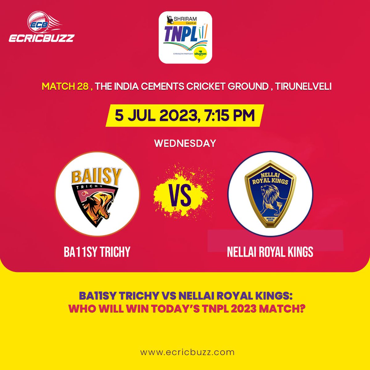 Ecricbuzz_'s tweet photo. TNPL Match 
#TNPL2023 https://t.co/L7ccbTOCP1
