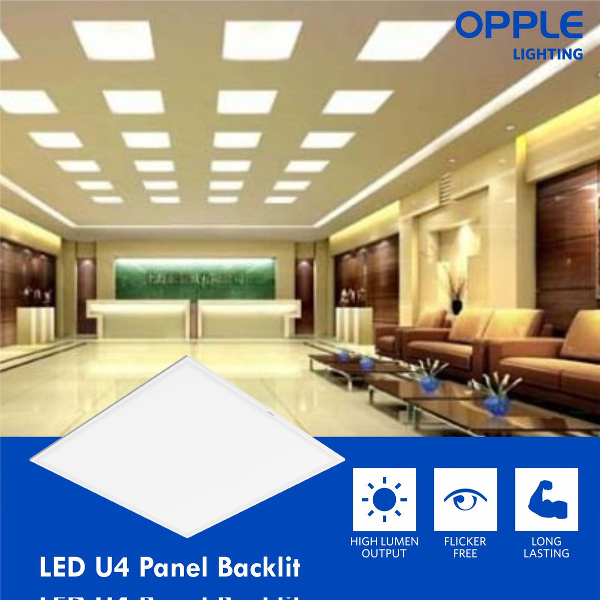 Oppleindia's tweet photo. Revamp your space with Opple's LED U4 Panel backlit! 😍😍😍 Our sleek and energy-efficient panels are perfect for creating a modern look in any room. 

To buy, Visit-
https://t.co/iWhFtDCIM0

#OppleIndia #LEDPanel #EnergyEfficient #Backlit #ModernSpace #RevampYourRoom https://t.co/zqyiUPeKdn
