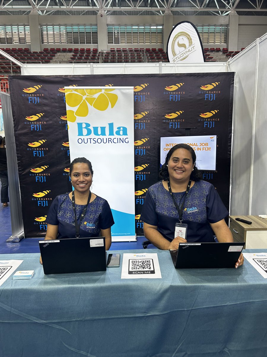 BulaOutsourcing's tweet photo. Vinaka @OutsourceFiji for having us and a big vinaka vakalevu to everyone that stopped by ๐๐
#WhyFiji #OutsourceFiji
#bulaoutsourcing
#deliveringthatbulaspirit
#outsourcingopportunities #bulasmile #teamfiji https://t.co/KAGxB4Xnzl
