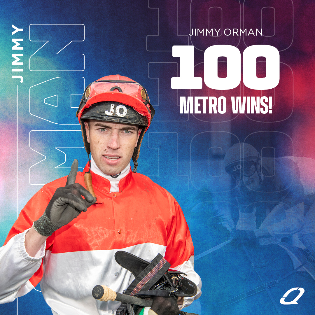 100 of the BEST for <a href="/JimmyOrman/">Jimmy Orman</a>!

The star hoop writes his name into the record books becoming only the third jockey in Queensland racing history to ride one hundred metropolitan victories in the Sunshine State!

Well done Jimmy, thoroughly deserved 👏 

#QLDisRacing🏇